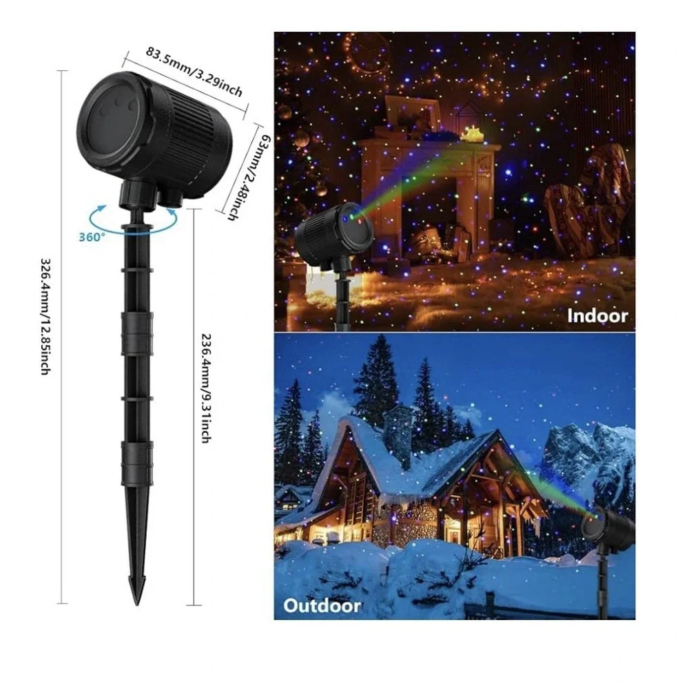 Outdoor laser lights,moving RGB projector light,waterproof with remote control
